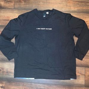 Star Wars x H&M Long Sleeve “I am your father” Graphic T-Shirt Size Large